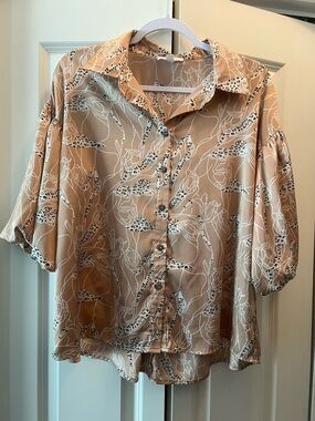 Entro Leopard Floral Blouse